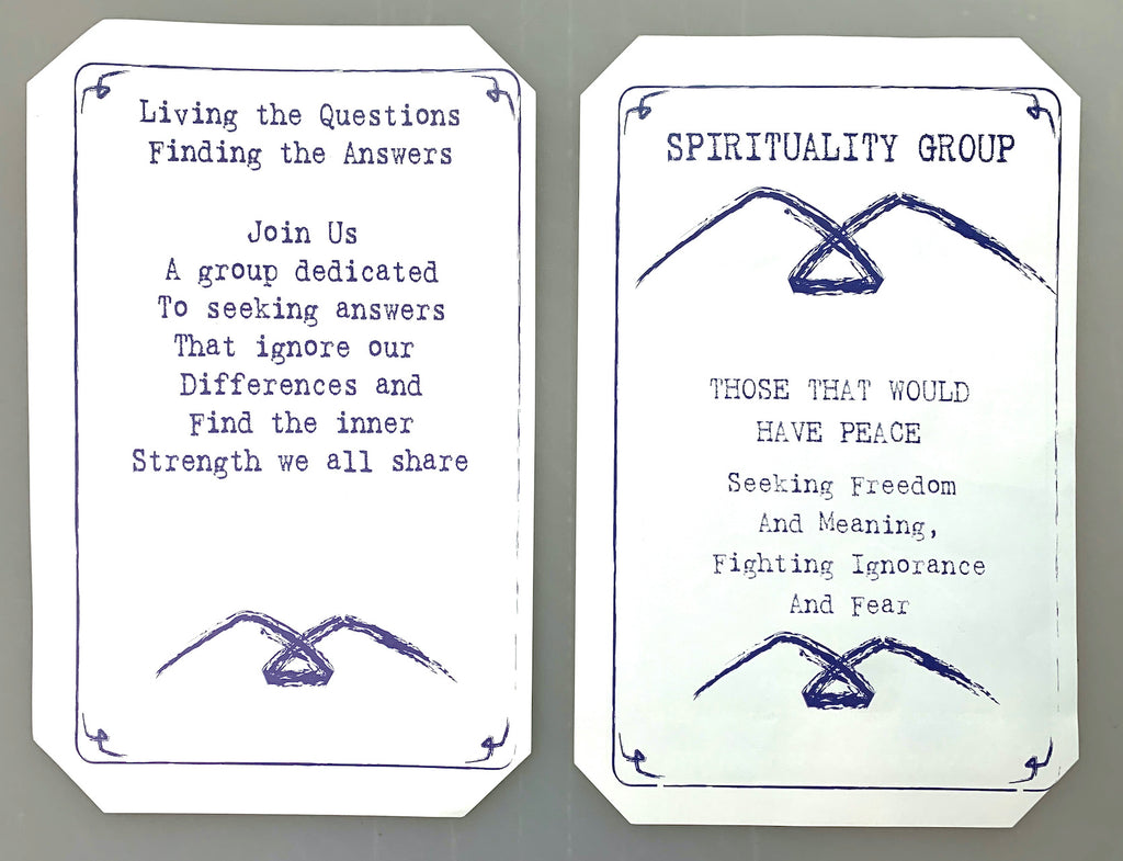 Battlestar Galactica Baltar Spirituality Flyers w/ COA