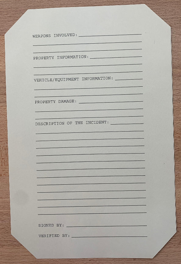 Battlestar Galactica Incident Report w/ COA