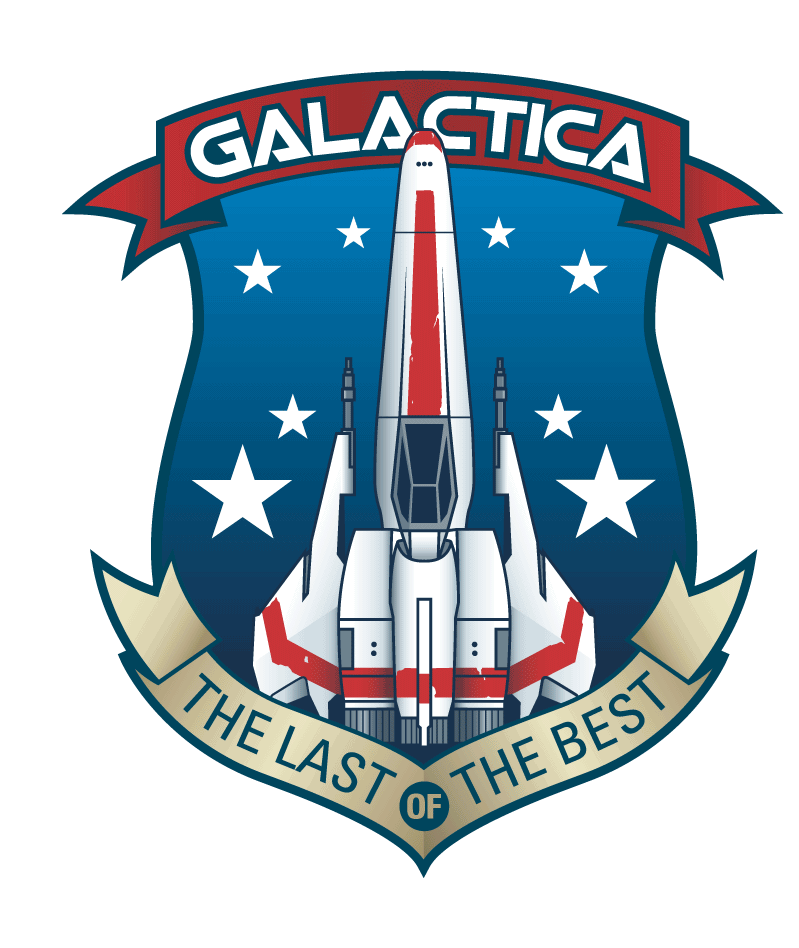 Battlestar Galactica Ship Patch Set (5)